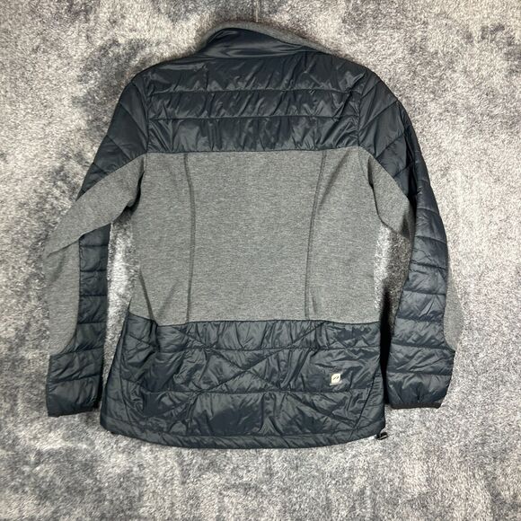 Orage Puffer Jacket Large Black Nylon Shell Winter Snowboard Warm Full Zip - Picture 2 of 8